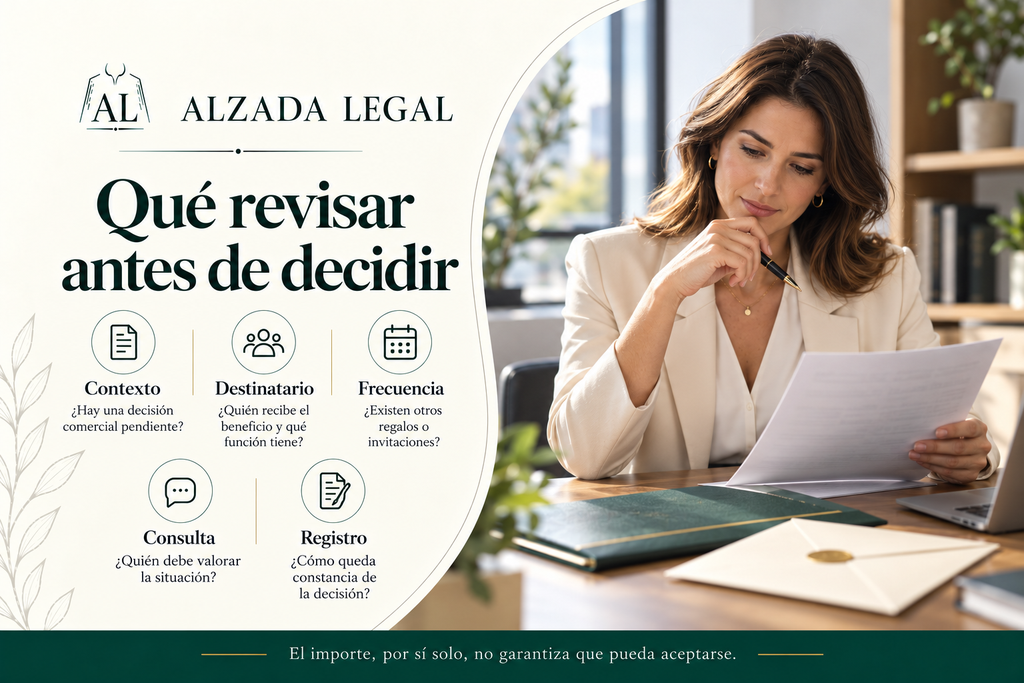 Resumen de contexto, destinatario, frecuencia, consulta y registro de un regalo

